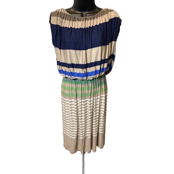 Suzy Chin for Maggy Boutique NWT Multicolor Blousy Loose Dress Sz 4 - Picture 1 of 6